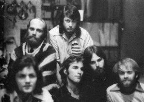 Brian Wilson (top right) in 1972